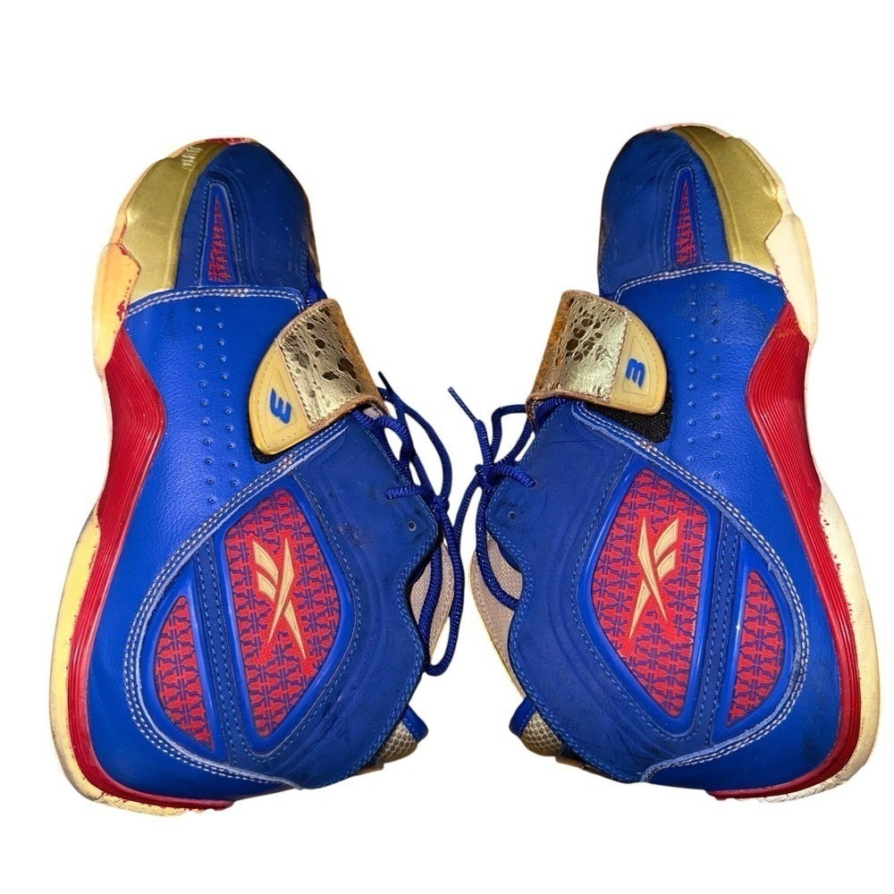 Reebok Answer XI 2008 NBA All-Star Game Mens 10.5 Blue Gold Pre-Owned Sneakers